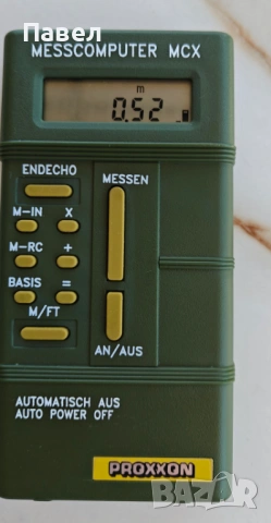 Ултразвуков далекомер (ролетка) Proxxon Messcomputer MCX (нов), снимка 3 - Измервателни инструменти - 54340728