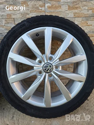 Продавам ОРИГИНАЛНИ Джанти Volkswagen 17цола 5x112 57,1 Golf 5,6 Audi a4,a6,a8 Pasat 4,5. 6J ET48, снимка 4 - Гуми и джанти - 55469190