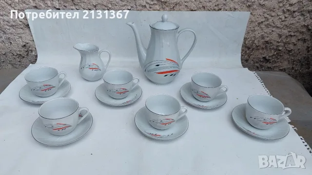китка,изида,сервиз,български порцелан
