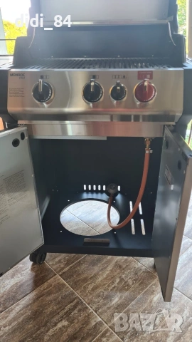 Газово барбекю Enders Monroe Pro 3 ,Sik Turbo, иноксов корпус, страничен котлон, снимка 4 - Барбекюта - 55187216