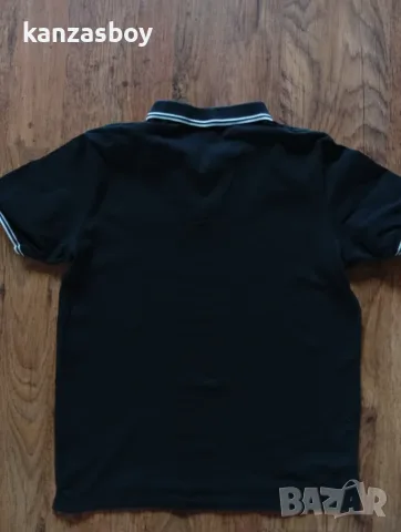 Stone Island logo-patch contrast-trim Polo Shirt - мъжка тениска р-р L, снимка 5 - Тениски - 55677060