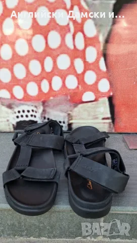 Английски сандали естествена кожа-Clarks, снимка 8 - Мъжки сандали - 55461081
