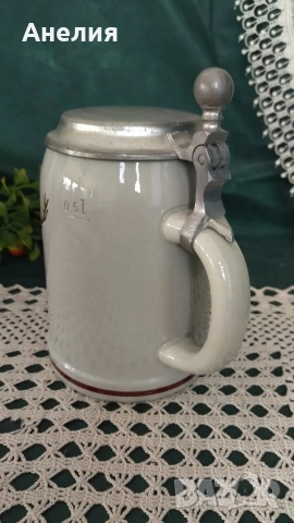 Халба нова с ловни сцени , снимка 3 - Чаши - 54597592