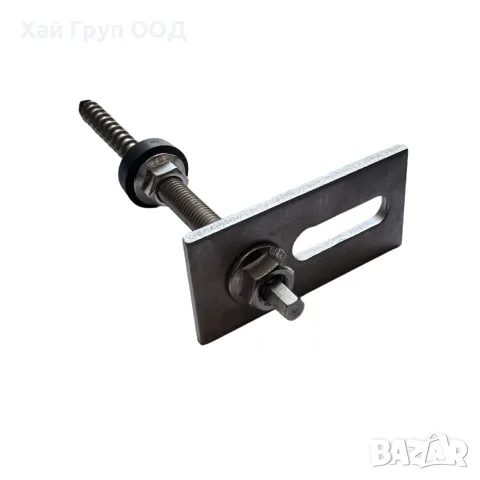 Винт с шпилка M10x180 за соларни панели – комплект с EPDM уплътнение