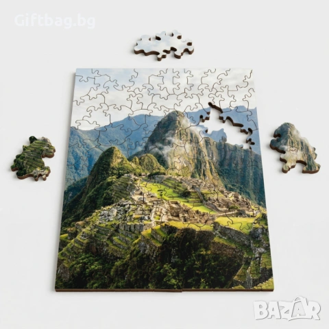 Дървен пъзел „Мачу Пикчу“, снимка 2 - Игри и пъзели - 54108113
