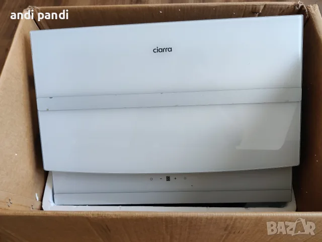 Вертикален аспиратор Ciarra, CBCW6736N-OW, 60 cm, 650 m³/h, клас A++, ниска консумация