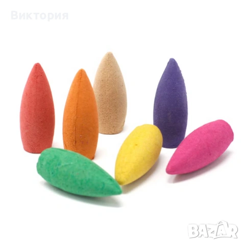 Комплект ароматни конуси с обратен поток 70 бр., снимка 2 - Други - 54050189