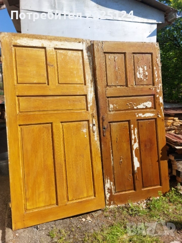 Продавам три броя масивни дървени врати, снимка 2 - Интериорни врати - 54437603