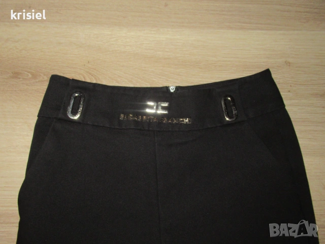  ELISABETTA FRANCHI--СТРАХОТЕН ПАНТАЛОН С ЕМБЛЕМА--XS номер, снимка 3 - Панталони - 53969553