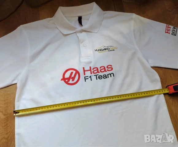 Haas F1 Team Kevin Magnussen Formula 1 / Hungaroring 2019 - мъжка поло блуза L, снимка 13 - Тениски - 50178312
