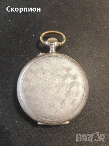 Швейцарски СРЕБЪРЕН джобен часовник 1925г. - SWISS MADE - ПРОМОЦИЯ, снимка 4 - Джобни - 48362081