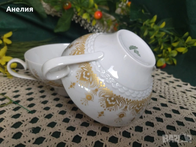 Hutschenreuther Bavaria златна огърлица , снимка 6 - Чаши - 54301715