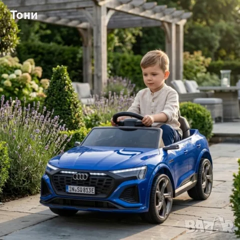 Детска акумулаторна кола Audi 12V - Дистанционно управление, музика, LED светлини и амортисьор, снимка 2 - Детски велосипеди, триколки и коли - 55496255