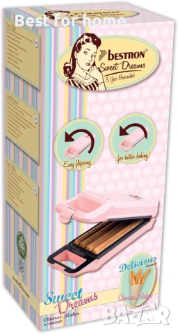 Уред за приготвяне на чурос Bestron, гофретник за до 4 чуроса, машина за чурос , снимка 4 - Други - 54160019