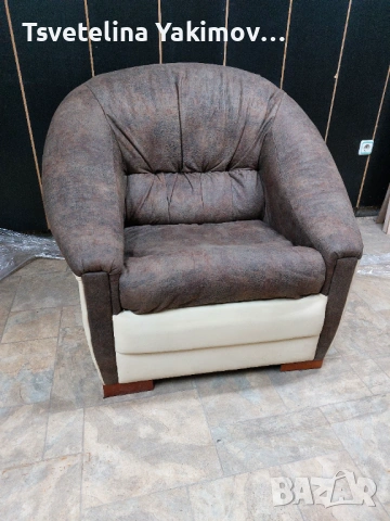 КАТО НОВИ! Италиански стил ФОТЬОЙЛИ/ КРЕСЛА (2 бр.)-100€ /НОВО шкафче-30€/ ТВ шкаф-20€, снимка 4 - Дивани и мека мебел - 54917738