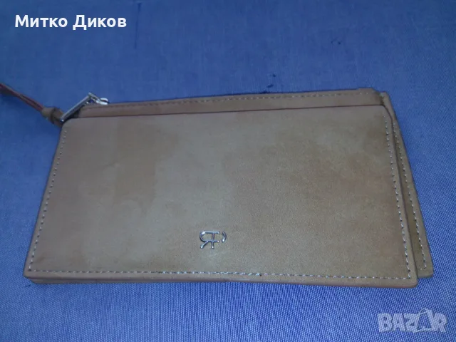 Parfois марково портмоне ново естествена кожа 190х105мм