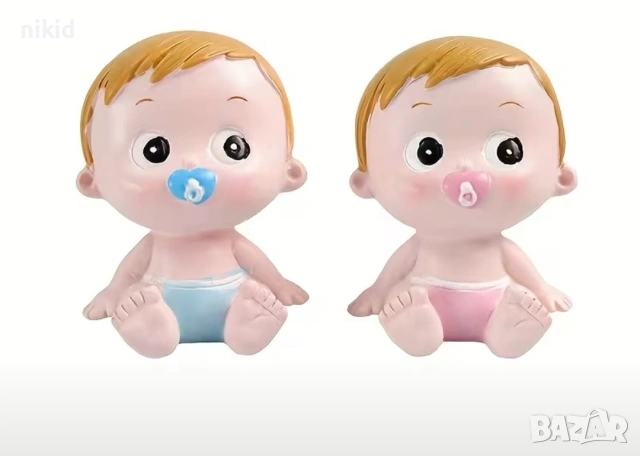 3D бебе фигурка смола гипс момиче момче фигурка украса торта парти gender party разпознаване пола , снимка 2 - Фигурки - 54975296