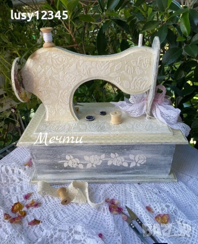 Рози, рози, рози…💗💗💗 Кутия шевна машина!, снимка 11 - Декорация за дома - 54930549