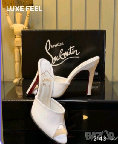 Christian Louboutin💎 37,39н💎Дамски Чехли 