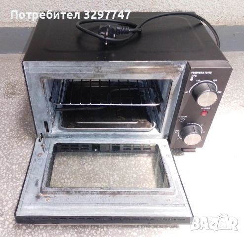 Мини фурна CROWN модел MTO-10, 10 литра, 800 вата, снимка 6 - Печки, фурни - 55222166