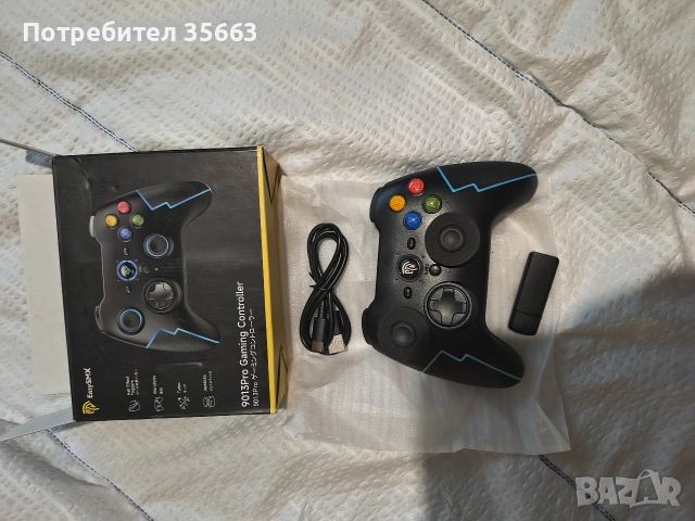 безжичен контролер EasySMX 9013 Pro, снимка 2 - Джойстици и геймпадове - 54720055
