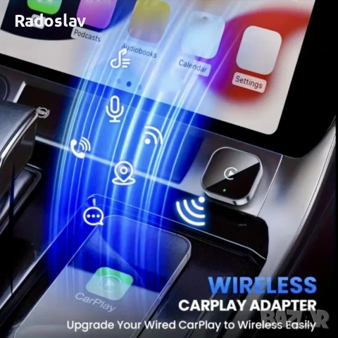 Безжичен адаптер за Android Auto и Apple Carplay, снимка 8 - Аксесоари и консумативи - 55135024