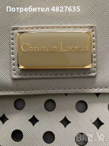 бяла дамска чанта Christian Lacroix, снимка 2 - Чанти - 54833396