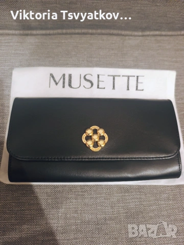 Голям дамски портфейл от естествена кожа MUSETTE – модел PD Jenifer