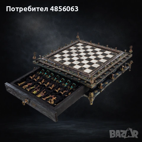 Шах ръчна изработка RELIC - Board, снимка 2 - Шах и табла - 54901461