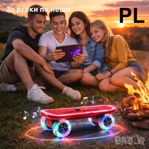 Bluetooth тонколона скейтборд с LED светещи колела - KAYUEDZ KY-05 Код P2119, снимка 3 - Тонколони - 54157498