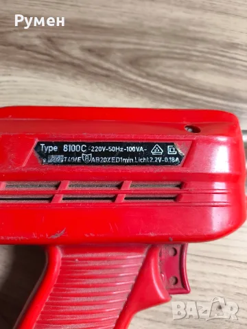 Индукционен поялник тип пистолет WELLER Record 8100 C / 100 W /, снимка 7 - Други инструменти - 55414422