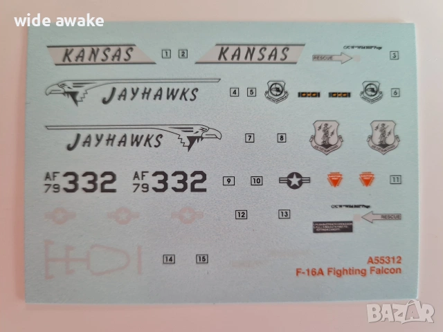 Умален модел самолет F-16A, снимка 6 - Колекции - 54719979