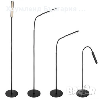 Стилна Стояща подова LED лампа за четене с дистанционно, снимка 6 - Настолни лампи - 54214829