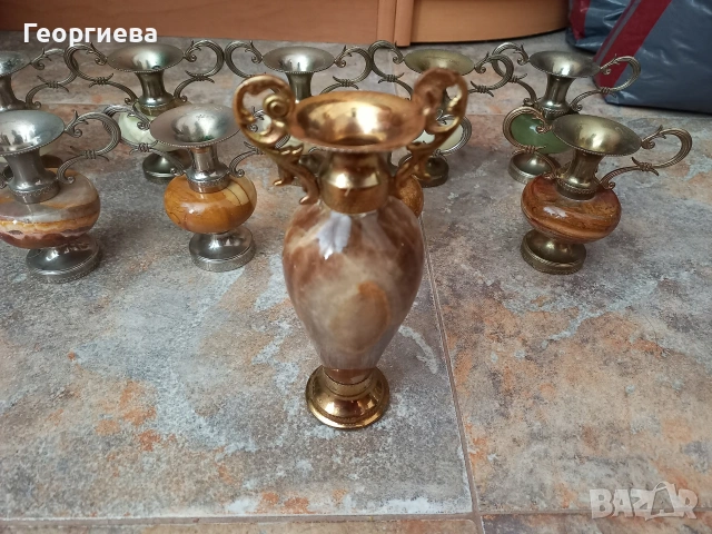 Десет броя фигурки от оникс, снимка 3 - Декорация за дома - 54822474