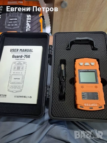 преносим детектор за кислород (O₂), модел TopTes Guard-756.