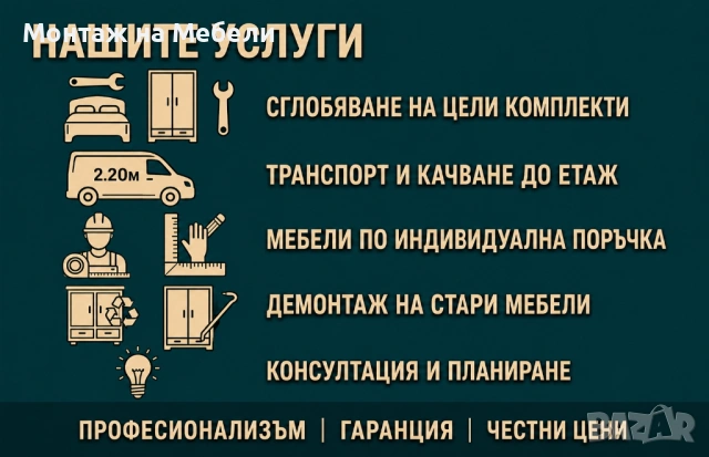 Монтаж на мебели Хасково, снимка 3 - Монтажи - 43633914