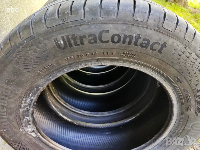 Летни гуми Continental UltraContact 165/70/14 81T на 8,000 км, снимка 2 - Гуми и джанти - 54324415