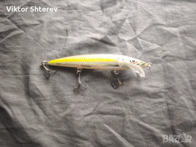 Salmo slim minnow – Полски оригинален воблер chartreuse/холограм
