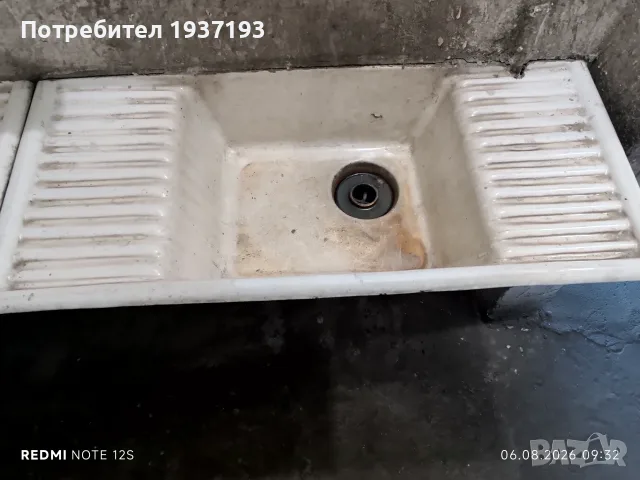 Чугунена мивка емайлирана , снимка 3 - Мивки - 55648724