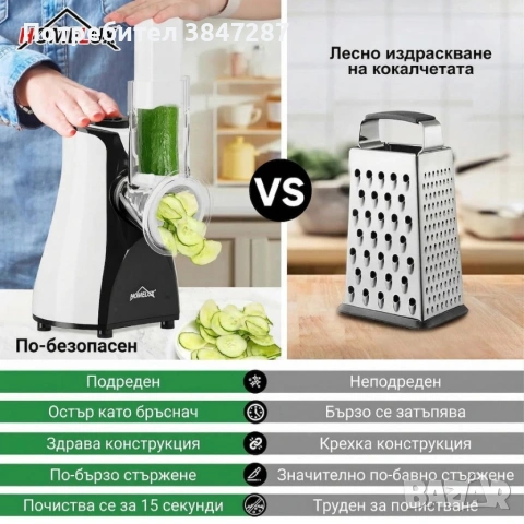 Електрическо ренде 5-в-1 HOMELUX , снимка 4 - Други - 54213476