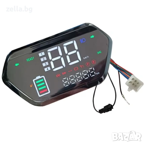 Дигитален LCD дисплей за електрическа тротинетка, велосипед, скутер CityCoco – 48V, 60V, 72V 10354, снимка 8 - Друга електроника - 54683768