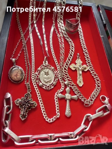 сребро 925 налични маркировки, снимка 5 - Колиета, медальони, синджири - 54166755