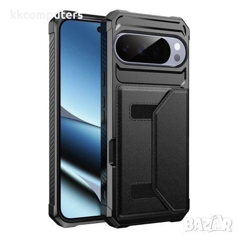 Google Pixel 10 Pro XL Калъф - Кожен, Картодържател, Магнитно затваряне, 5 цвята, снимка 6 - Калъфи, кейсове - 55117375