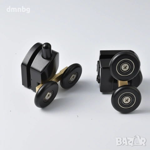 Комплект от 8 бр. ролки за душ кабини в черно R115