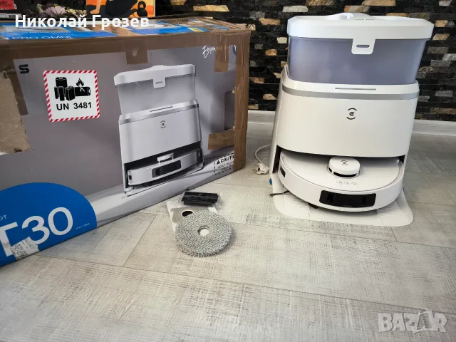 Прахосмукачка робот Ecovacs Deebot T30 Pro Omni (11.000Pa), снимка 7 - Прахосмукачки - 55516314