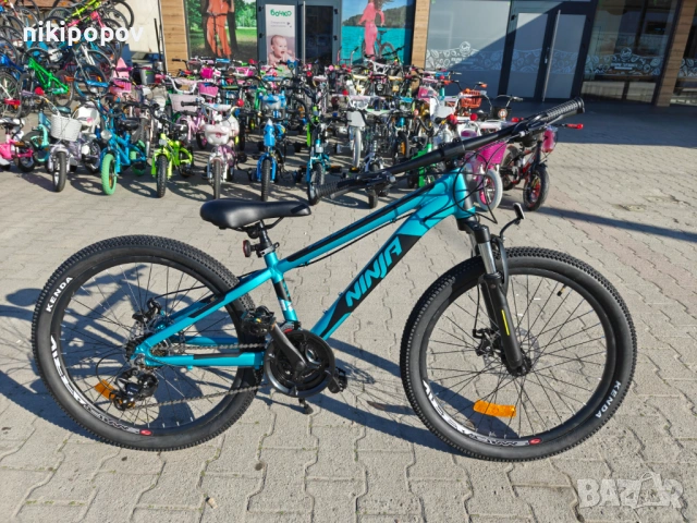 BG Алуминиев велосипед 24" NINJA син, снимка 2 - Велосипеди - 54334851