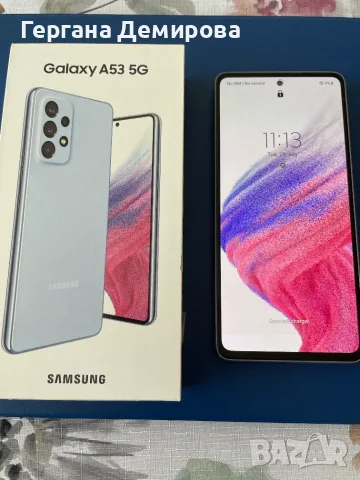 Samsung Galaxy A53 5G, 128GB, Син – перфектно състояние, готов за нов собственик