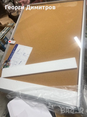 Информационно табло със коркова дъска и алуминиева рамка, снимка 5 - Друго търговско оборудване - 54182550