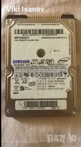 SAMSUNG MP0402H HARD DISK-PATA 40GB