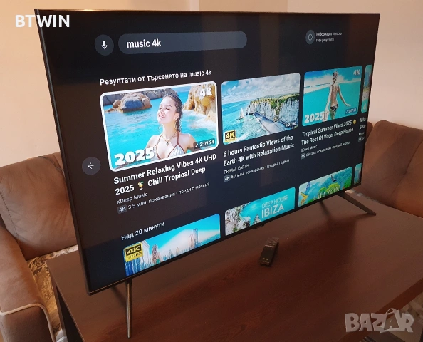 Телевизор - Samsung 50 ИНЧА - Smart - 4K Ultra HD - LED !, снимка 3 - Телевизори - 54570742